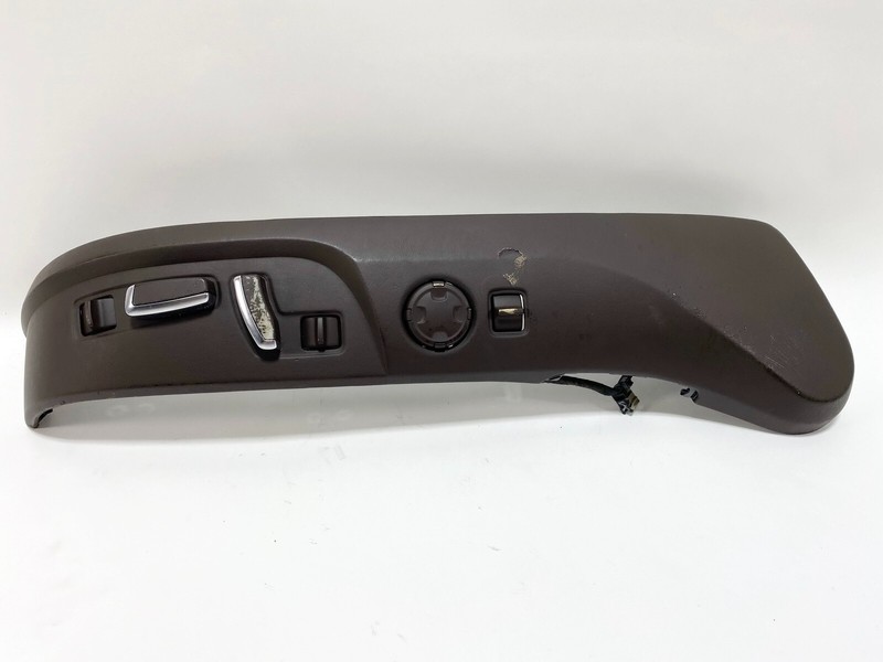 04-10 AUDI A8 S8 FRONT RIGHT RH PASS SEAT OUTER TRIM PANEL W/ CONTROL SWITCH OEM