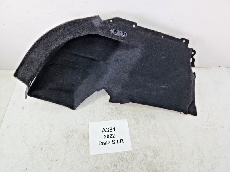 ✅ 2021-2025 OEM Tesla S Rear Left Driver Carpet Soft Trim Trunk Panel