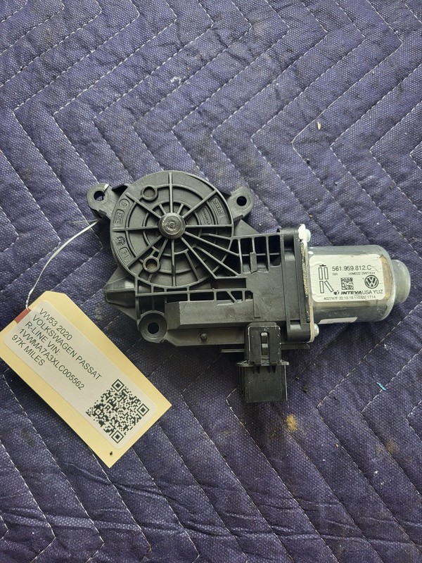Used Oem Volkswagen Rear Right Door Window Regulator Motor for 2018-2022 Passat