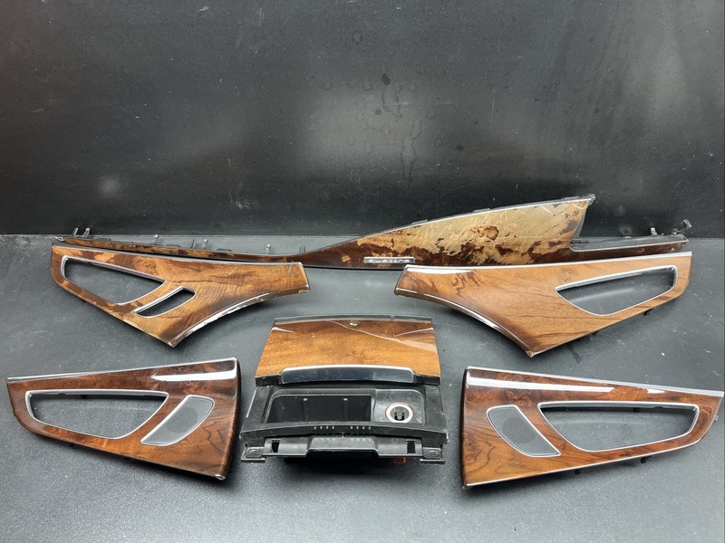 2012-2015 Audi A7 S7 Cover Wood Trim Panel Door Dashboard Set OEM