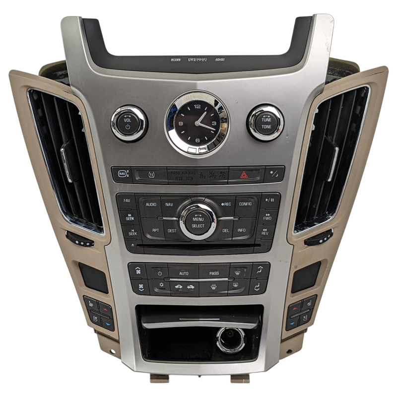 2008-2013 Cadillac CTS Sedan Radio Climate Control Dash Navigation Bezel