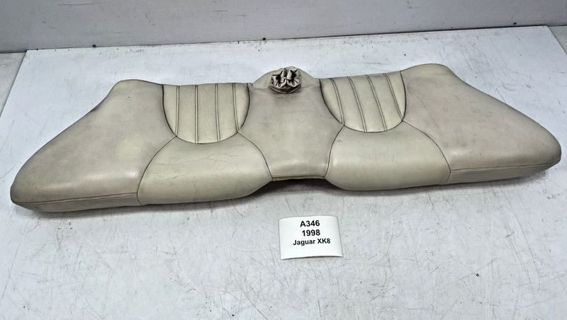 ✅98-00 OEM Jaguar XK8 XKR Rear Seat 2nd Row Lower Cushion Bottom Leather Invory*
