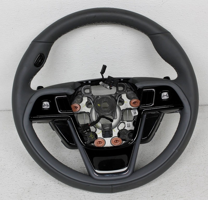 OEM Steering Wheel For Lincoln Aviator Gray Leather LC5B-3600-EK3KX4 Scratches