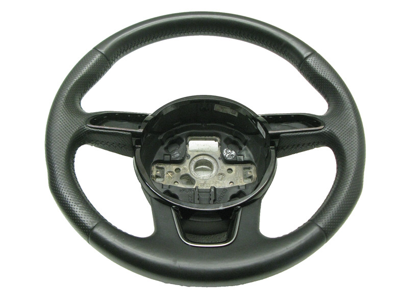 12-15 AUDI 4L Q7 STEERING WHEEL 3 THREE SPOKE LEATHER S LINE OEM 052422