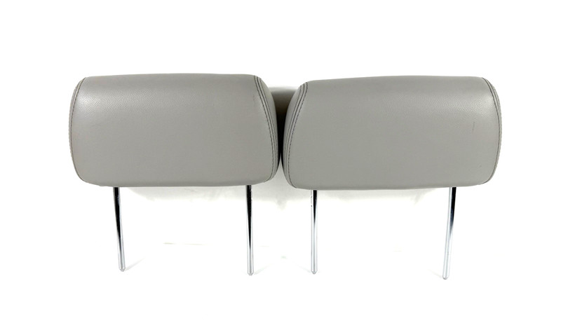 2007-2009 Chevy Silverado GMC Sierra Rear Seat Headrests Light Gray Leather OEM