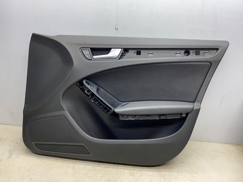 2009-2012 AUDI A4 SEDAN RIGHT PASSENGER FRONT DOOR PANEL TRIM COVER BLACK OEM