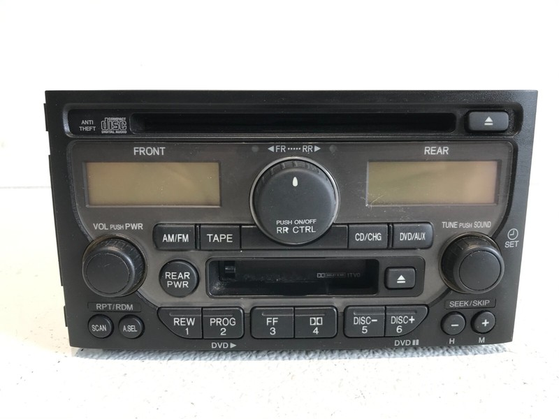 03-05 Honda Pilot AM FM CD Cassette Radio Receiver OEM 39100-S9V-A210
