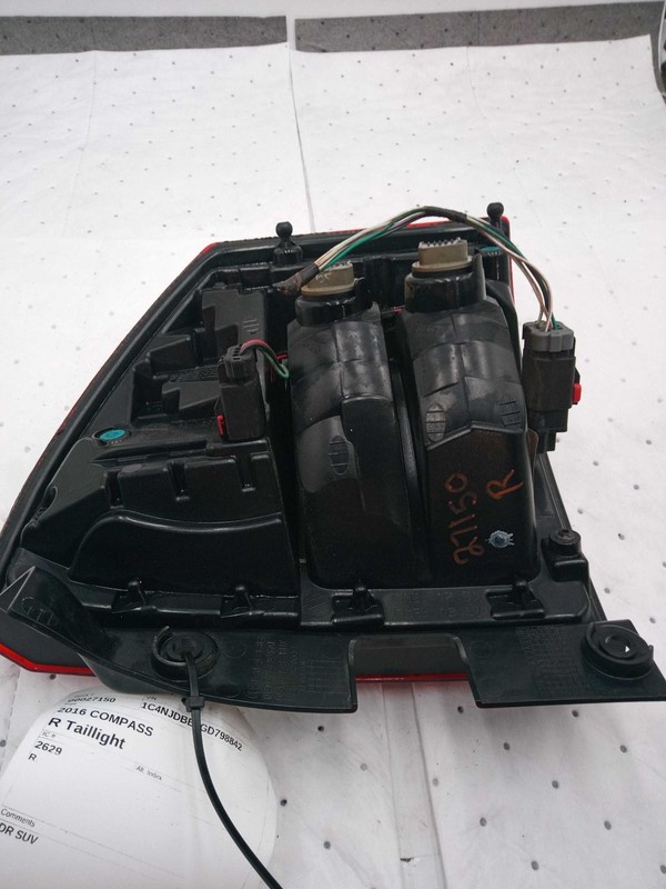 2016 Jeep Compass Right Tail Light Assembly White OEM Used Scratches 98K Miles