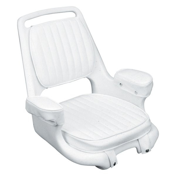 Moeller ST2080-HD 20" x 23" x 16.25" White Extra-Wide Offshore Seat Padded Arm