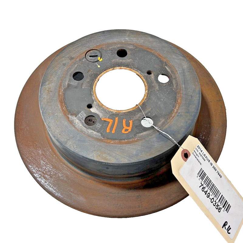 LEXUS IS250 2014 - 2015REAR LEFT OR RIGHT SIDE DISC BRAKE ROTOR OEM