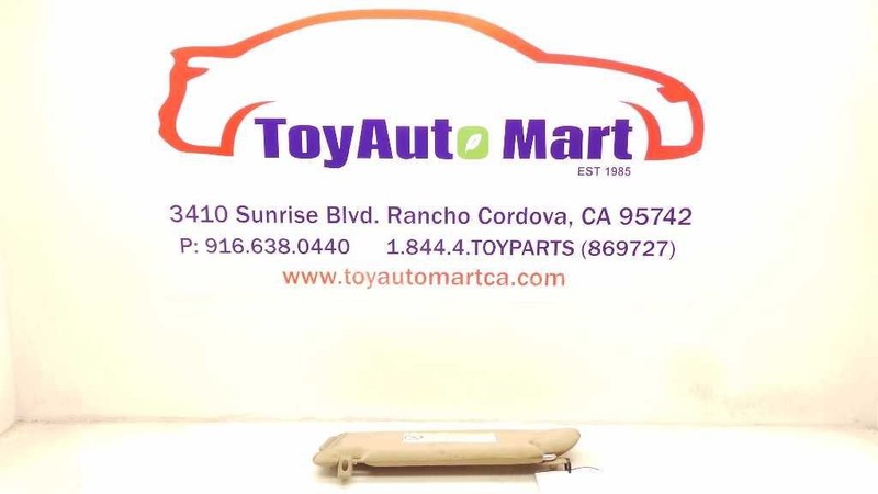 Passenger Sun Visor Regular Cab Without Vanity Mirror Fits 01-04 TACOMA 57417