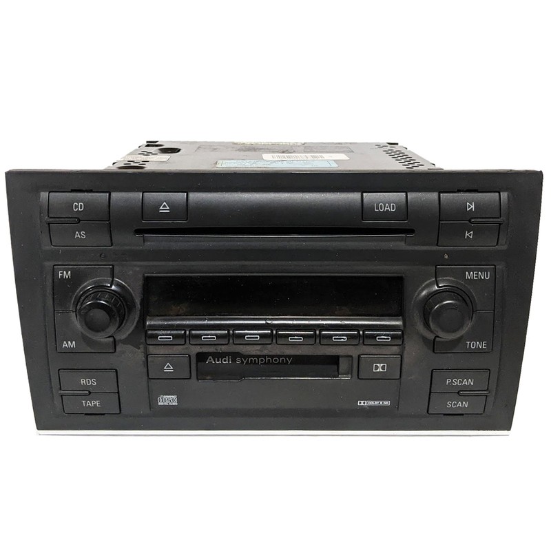 OEM AM FM CD Casette Player Receiver Head Unit Audi A4 S4 2002-2005 4B0035195R