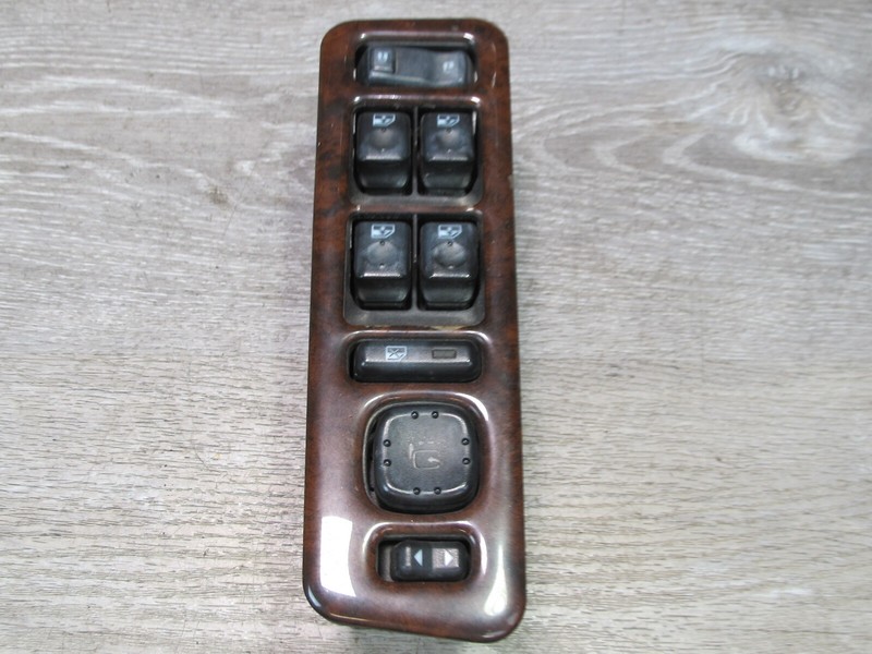 03-04 HUMMER H2 FRONT LEFT DRIVER SIDE DOOR MASTER WINDOW SWITCH W/ TRIM WOOD