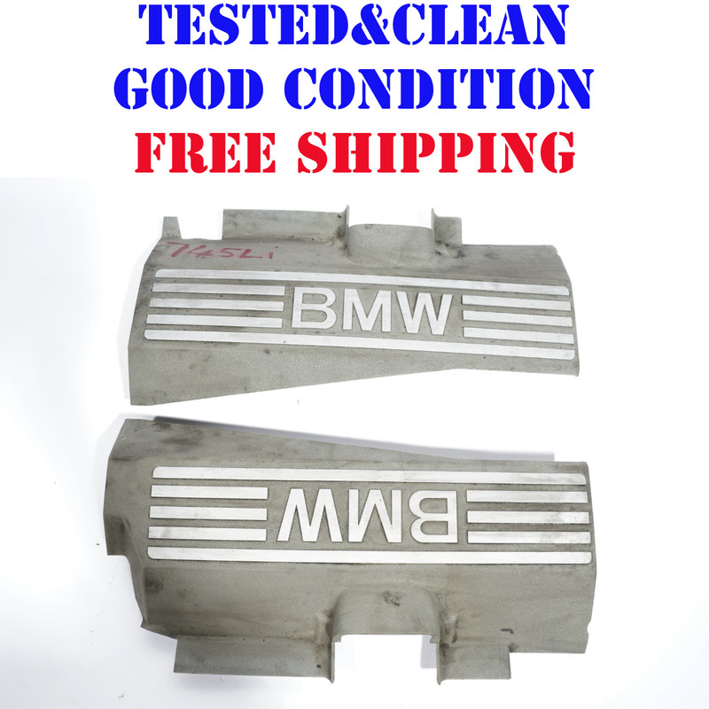 2002 - 2005 BMW 745Li Engine Motor Cover Set Of 2 OEM