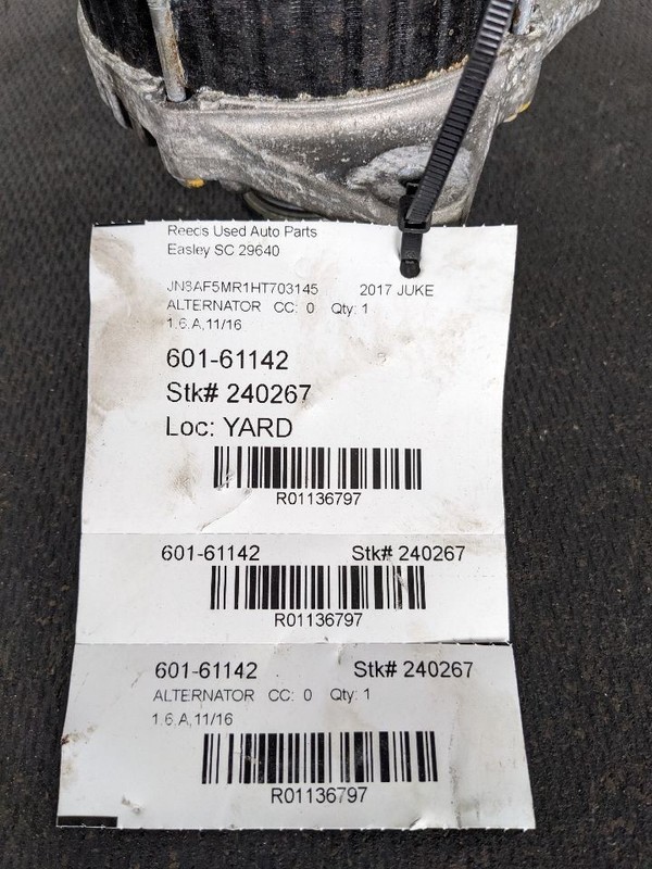 Alternator Nismo Fits 15-17 JUKE 1136797