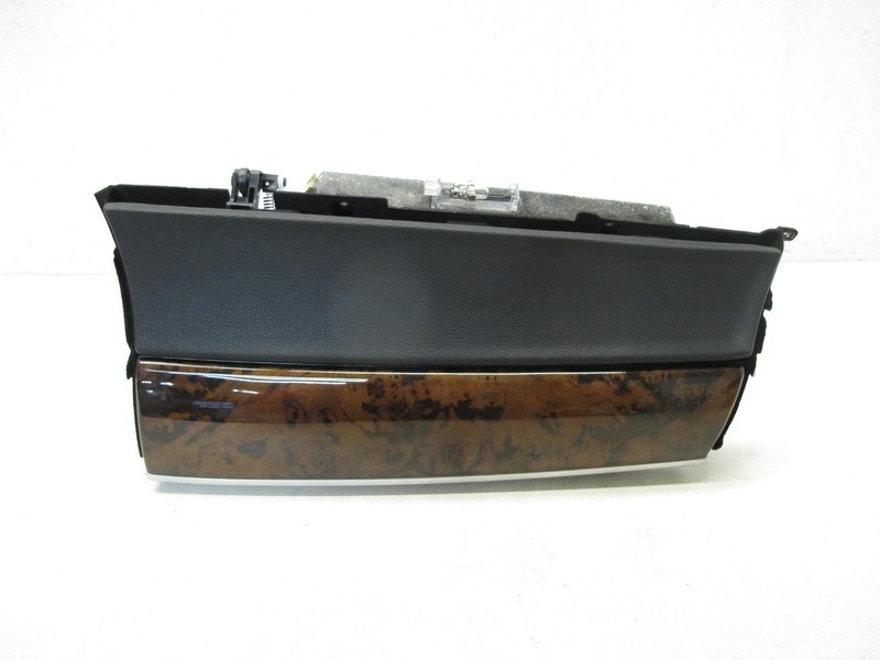 07-14 BMW E70 E71 X5 X6 INTERIOR GLOVE BOX ASSEMBLY BLACK BAMBOO WOOD 010925