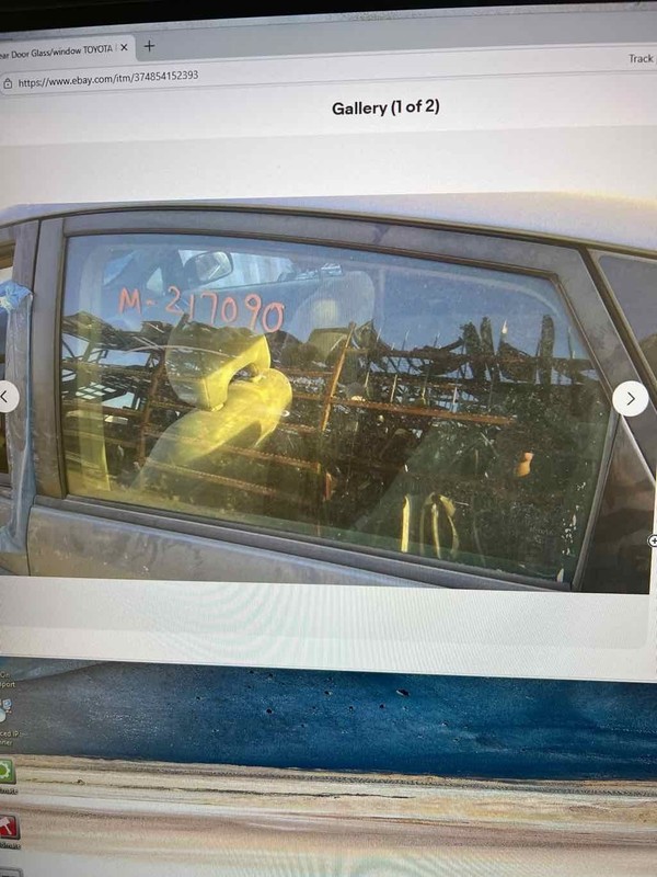 Rear Door Glass/window TOYOTA PRIUS Left 04 05 06 07 08 09