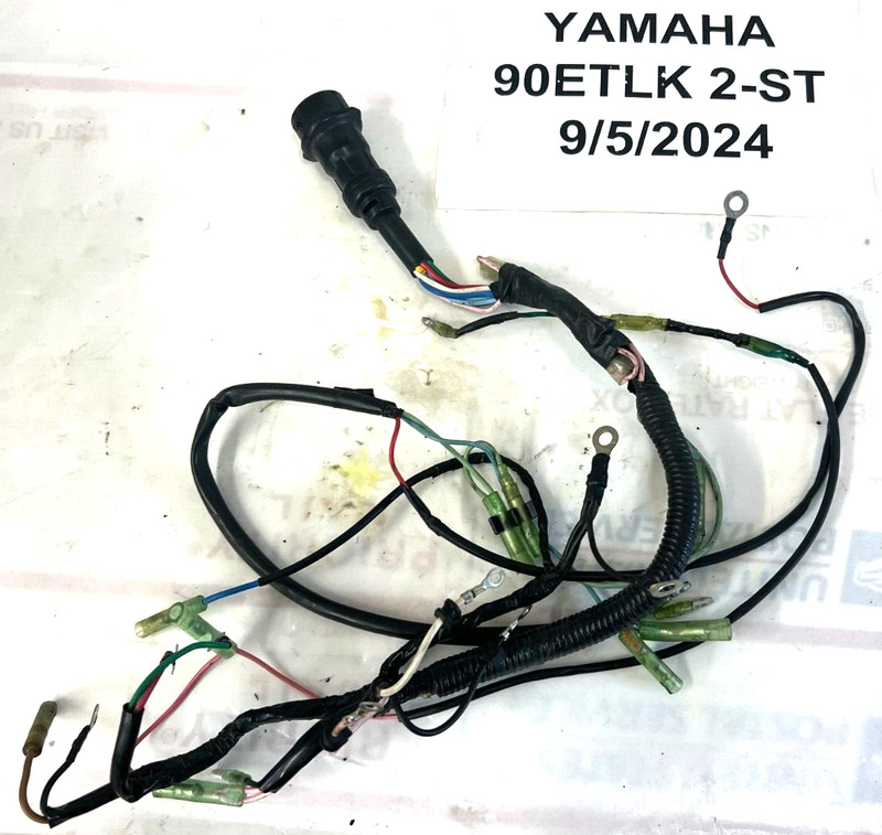 YAMAHA OUTBOARD 75-90HP WIRE HARNESS 688-82590-12-00 3 CYL 2 STROKE FRESHWATER