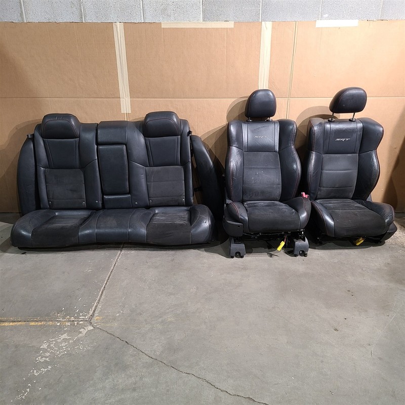 08-10 Charger SRT8 Front + Rear Seats OEM Leather Suede 6.1L Aa7464
