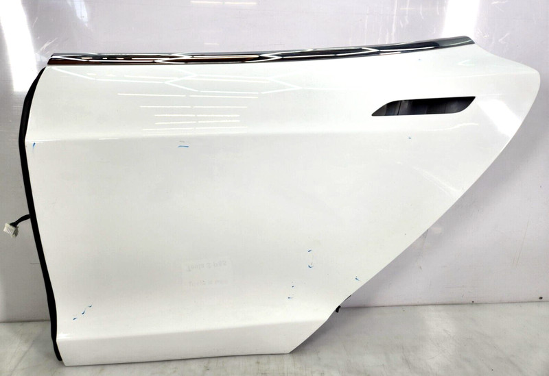 ✅ 12-16 OEM Tesla Model S Rear Left Driver Side Door Shell Panel White PBCW *