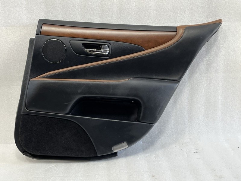 2010 2011 2012 LEXUS LS460 RIGHT REAR DOOR TRIM PANEL SWB LA22 BLACK + SADDLE