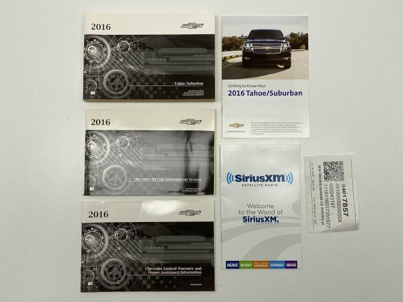 Owners Manual 2016 Chevrolet Tahoe Suburban 82300