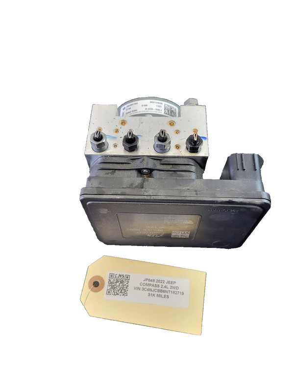 Used Oem Jeep ABS Anti Lock Brake Pump Module w/o Adaptive 2022 Compass 2.4L FWD