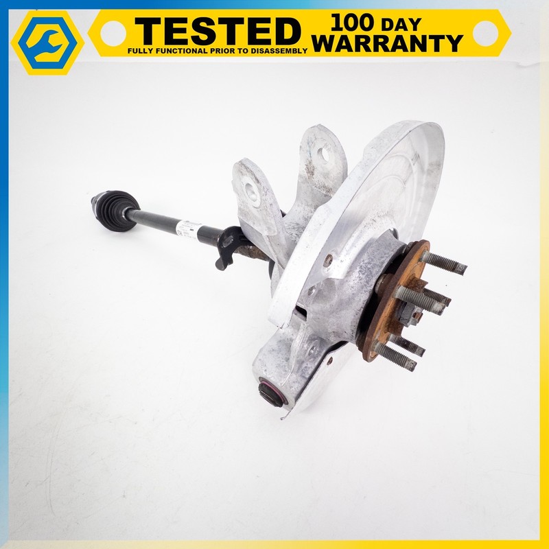 16-20 JAGUAR XF AWD REAR RIGHT PASSENGER SPINDLE KNUCKLE HUB W/ AXLE SHAFT OEM