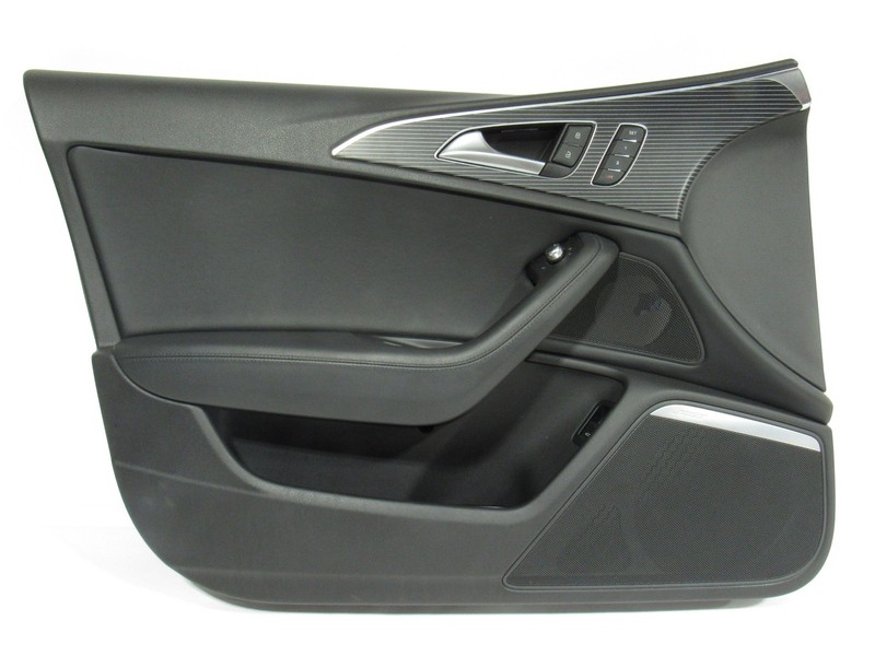 13-18 Audi S6 C7 2014 Front Left Door Panel Cover Trim Aluminum Beaufort ;:Y