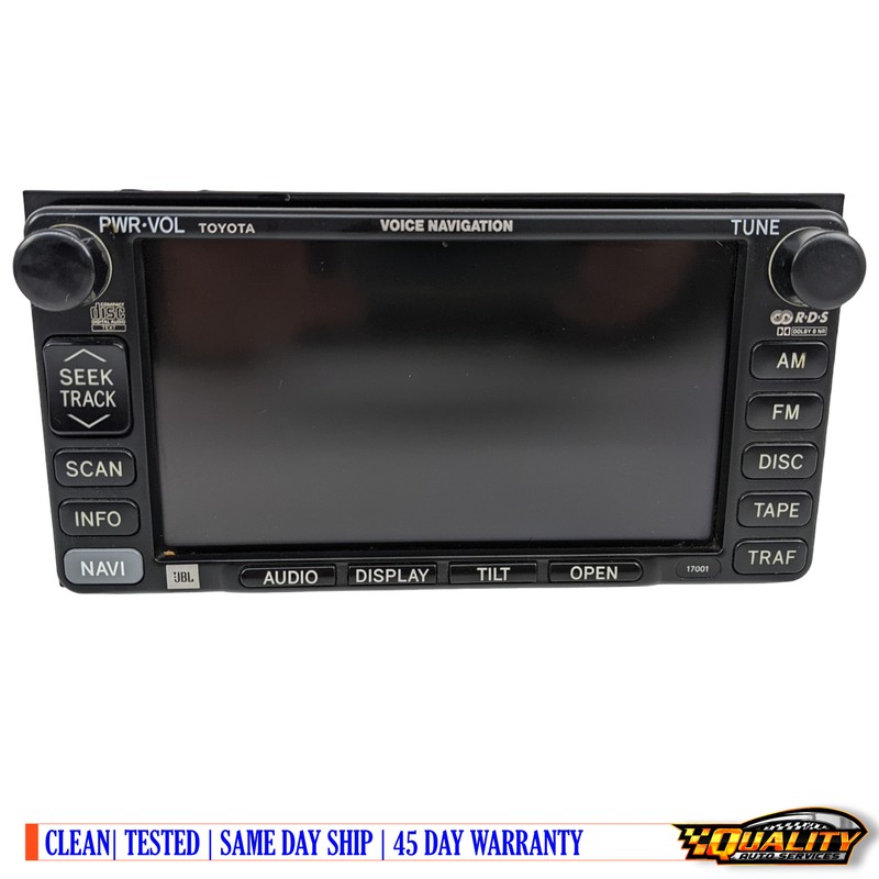 Jaguar XJ8 2004 - 2007 GPS Navigation System Screen 2W9310E889AE OEM 462200-5235