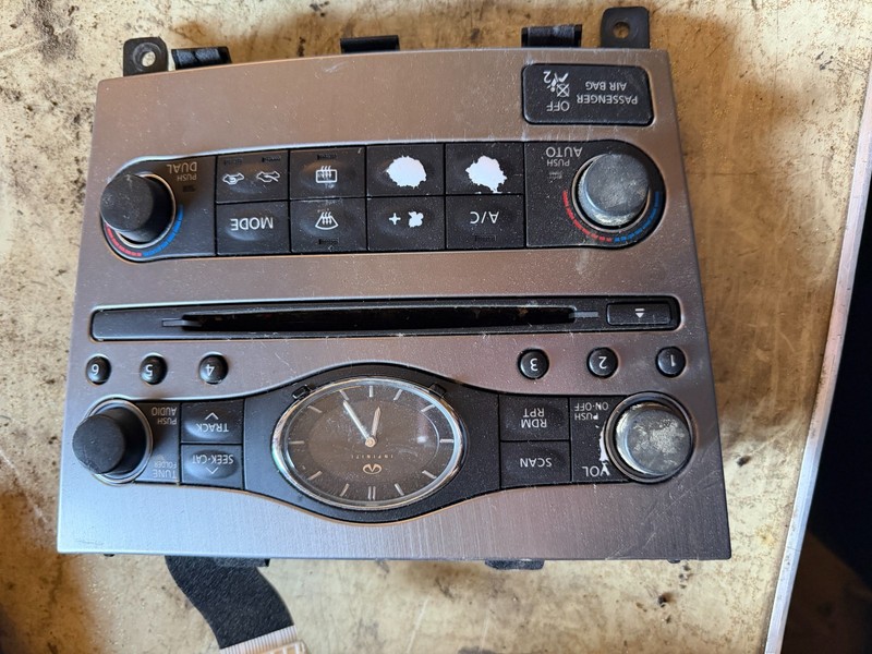 11-17 INFINITI 370Z G37 G35 FX35 EX35 M35 OEM RADIO STEREO HVAC CONTROL PANEL