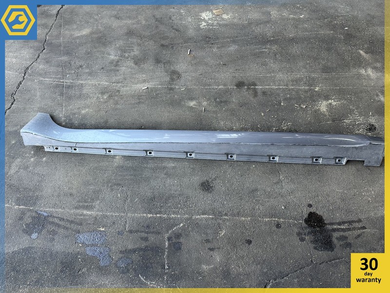 10-19 JAGUAR XJ RIGHT PASSENGER SIDE SKIRT ROCKER PANEL COVER MOLDING Gray OEM