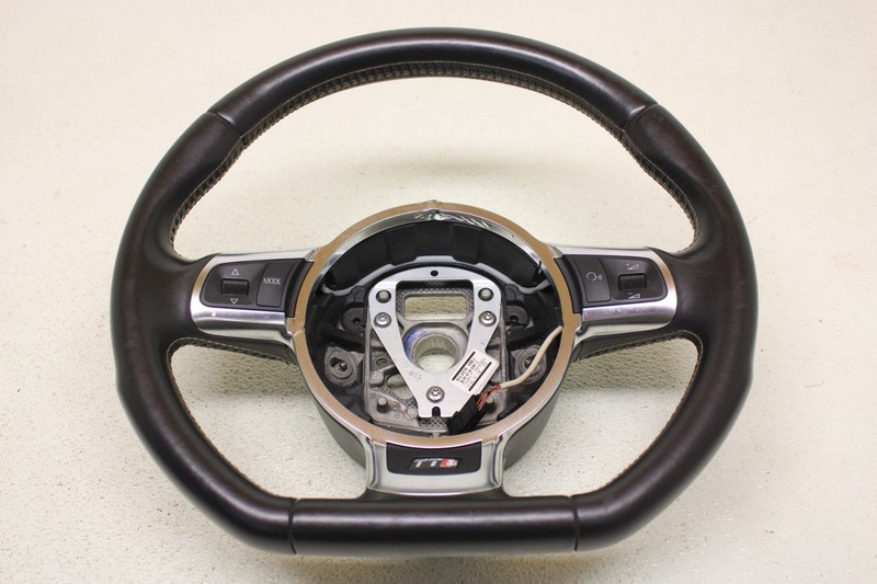 MK2 Audi TTS DSG Black Leather Steering Wheel Genuine Oem 2010-2015
