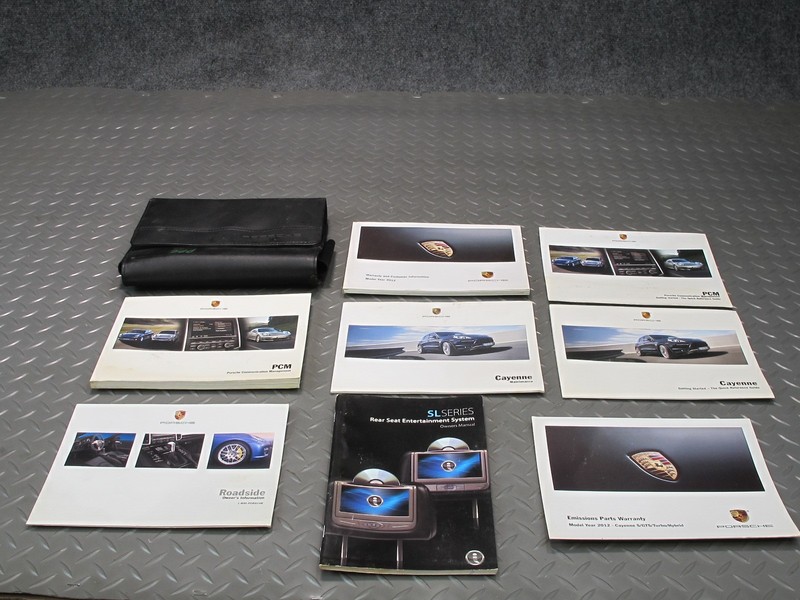 2012 PORSCHE CAYENNE 958 OWNERS OPERATOR BOOK MANUAL GUIDE SET W/ CASE SET