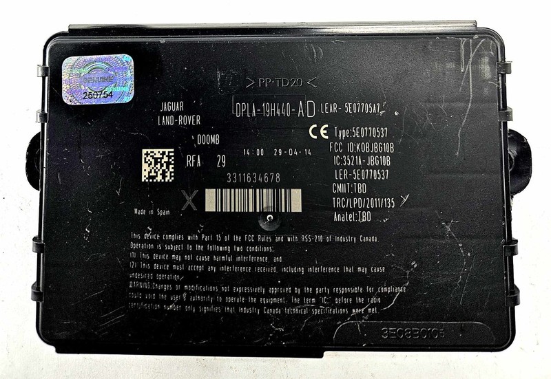 2012-19 Range Rover Evoque Anti Theft Keylsess Entry Control Module DPLA19H440AD