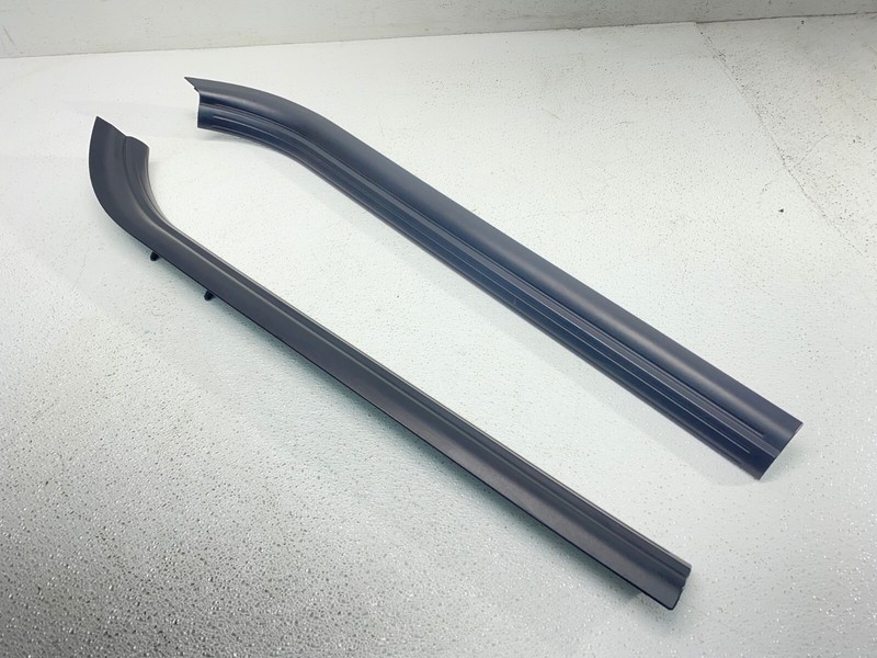 BMW E63 E64 645 650 M6 Front Door Entrance Sill Trim Panel Cover Black Set! OEM✅