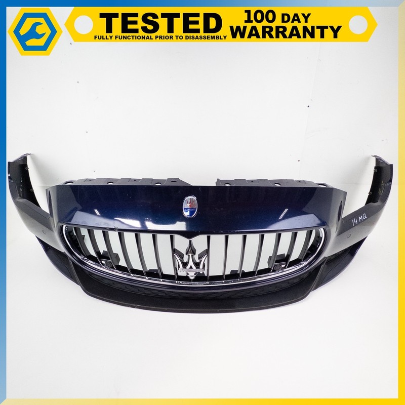 14-19 MASERATI QUATTROPORTE FRONT BUMPER COVER PANEL ASSEMBLY BLUE OEM