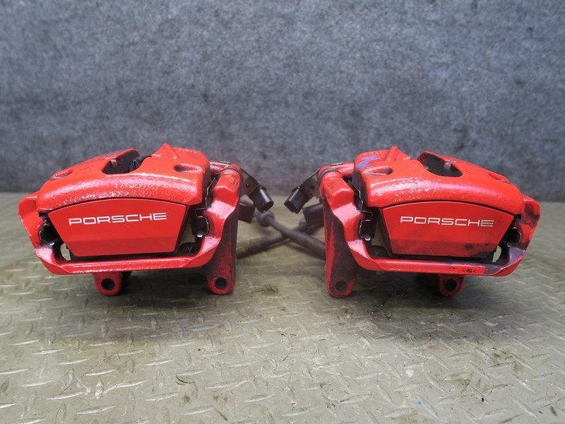 2015-2018 PORSCHE MACAN TURBO REAR LEFT & RIGHT BREMBO BRAKE CALIPER SET OF 2