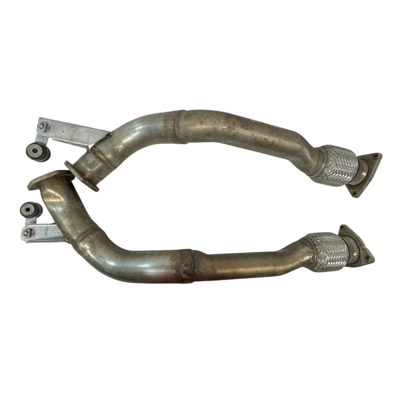 2003-2010 Bentley Continental GT ight & left exhaust down pipe resonator set OEM