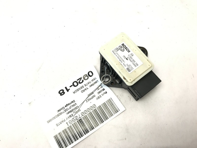 08-14 SUBARU IMPREZA WRX YAW RATE SENSOR OEM 0265005706