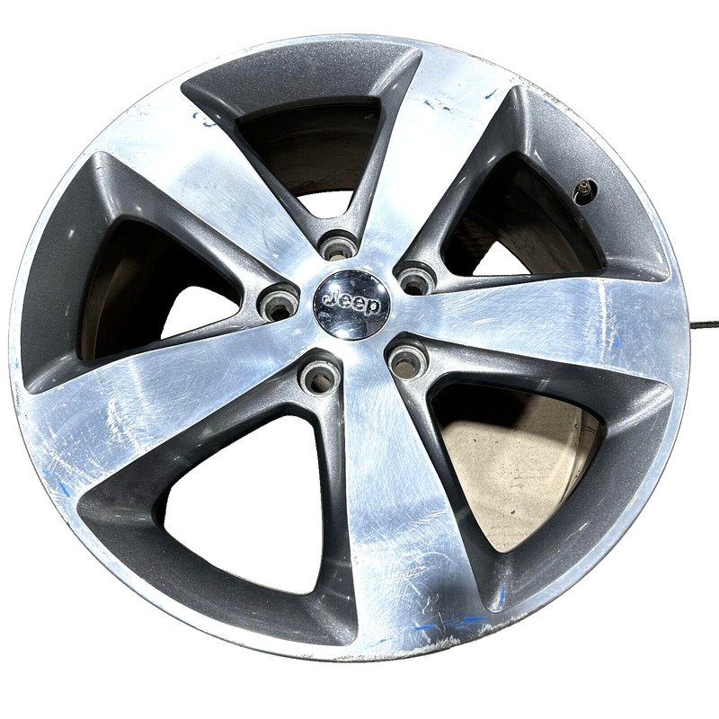 2014-2016 Jeep Grand Cherokee Wheel Rim 20" 20x8 Five 5 Spoke Gray Pockets OEM