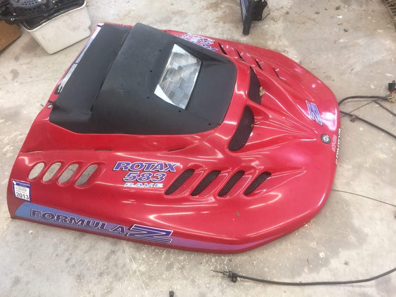 Ski-doo Formula Z SS Hood Cab COMPLETE! SEE DESCRIPTION FOR SHIPPING DETAILS