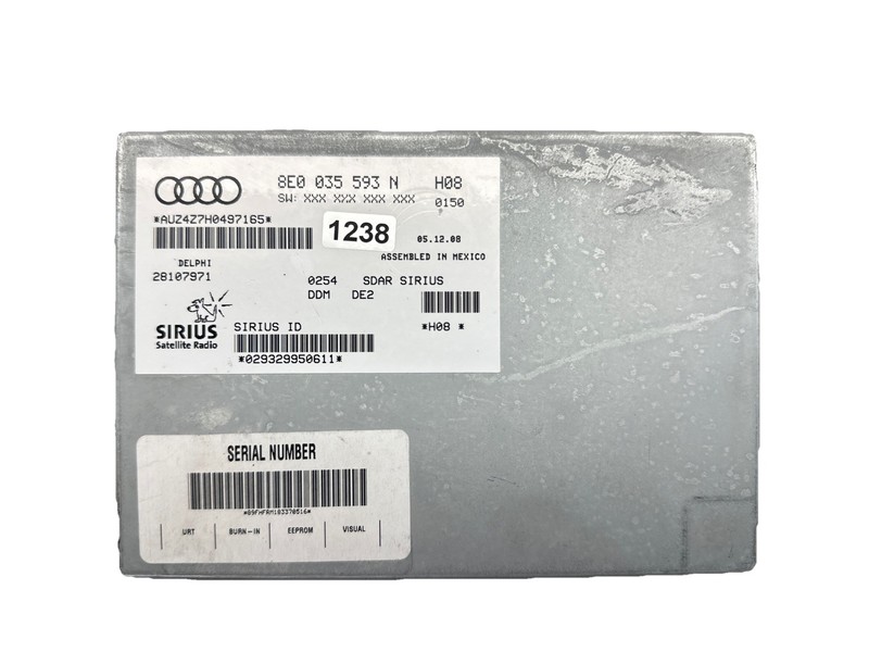 ✅ 05-09 AUDI A4 B7 CONVERTIBLE Sirius Satellite Radio 8E0033593N OEM ✅