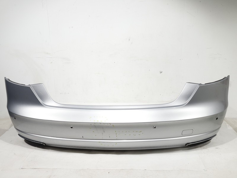 2015-2018 Audi A8L Quattro D4 Facelift Rear Bumper Cover Assembly Silver OEM