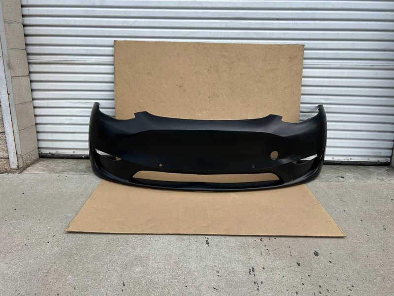 ✅20-23 Model Y MY Front Bumper Cover Solid Black PBSB 1606841-17-A /dent