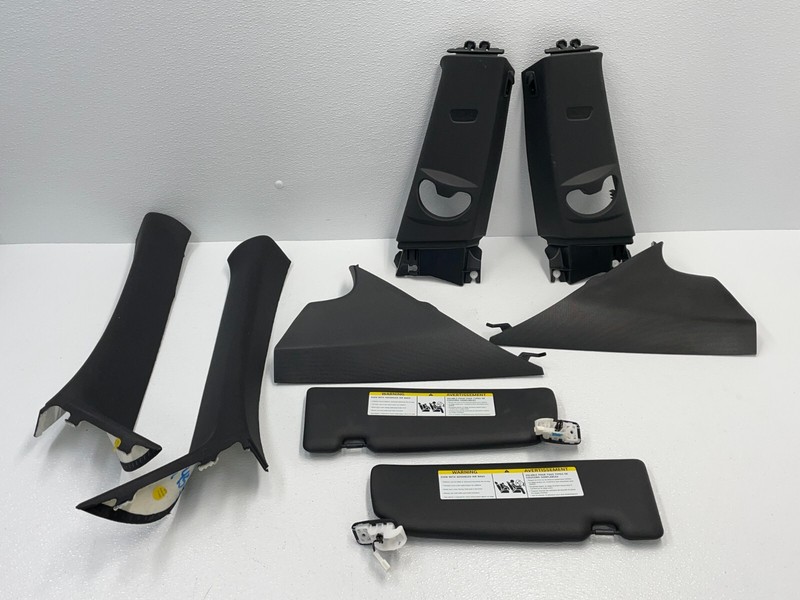 16 17 18 BMW F87 M2 Interior Trim A B C Pillar Sunvisor Set Black 1453 OEM