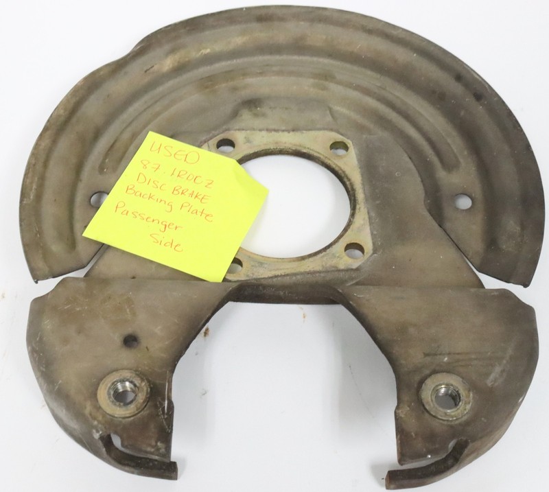 GM 10 Bolt Rear RH Disc Brake Backing Plate from IROC Z