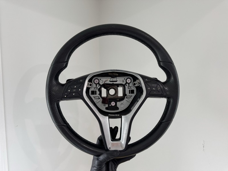 2012-2015 MERCEDES C E CLS STEERING WHEEL W/ PADDLES SHIFT BLACK OEM