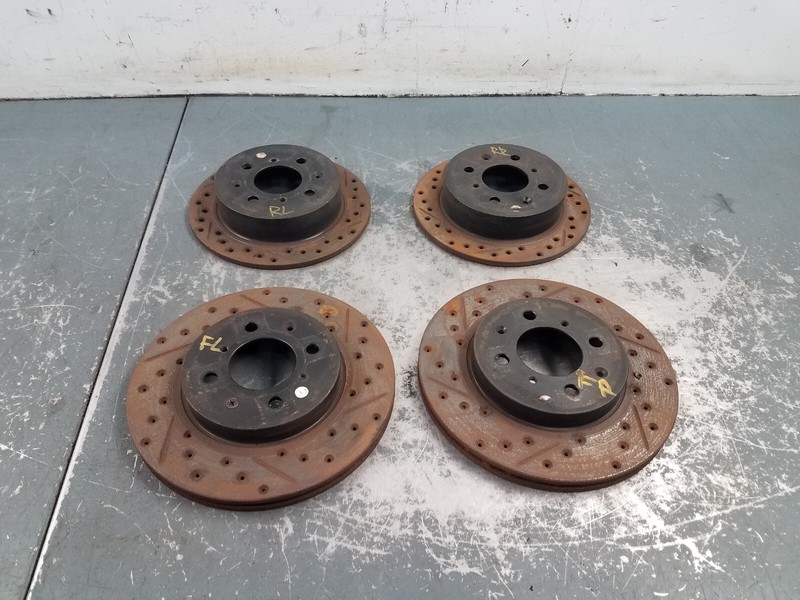 1999 99 00 Honda Civic Si EM1 Brake Rotor Set #9108 F4