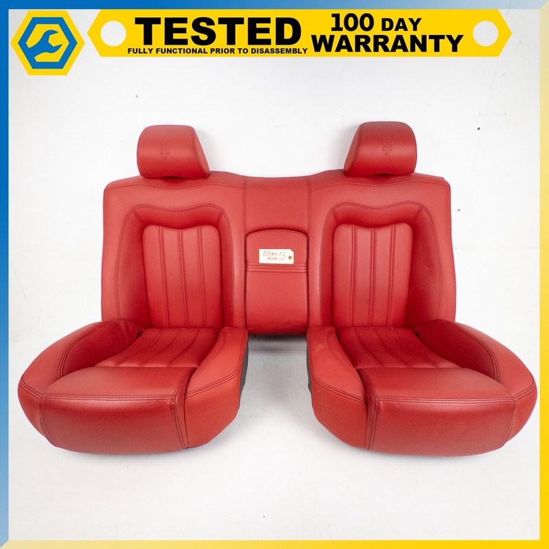 08-19 MASERATI GRANTURISMO COUPE REAR RIGHT & LEFT SIDE SEAT ASSEMBLY SET OEM